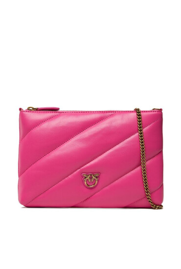 Pinko Дамска чанта Flat Classic Maxi Quilt AI 22-23 PLTT 1P22Y9 A03J Pink P01Q - Mera.bg