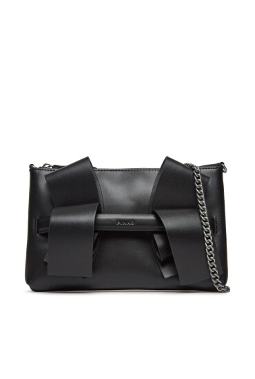 Pinko Дамска чанта Aika Bow Flat AI 23-24 PLTT 101534 A19R Черен - Mera.bg