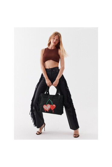 Pinko Дамска чанта Beach Shopping PE 23 PLTT 100782 A0PZ Black Z99 - Mera.bg