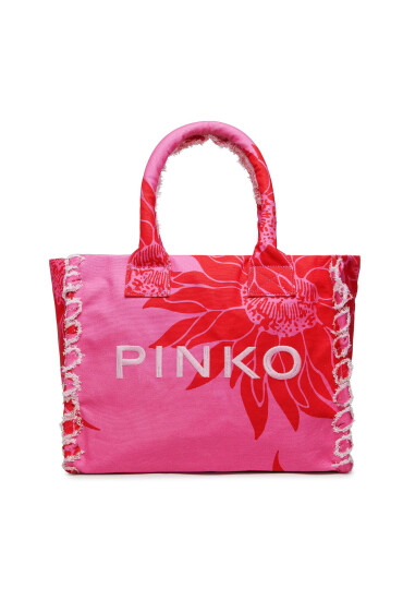 Pinko Дамска чанта Beach Shopping PE 23 PLTT 100782 A0PZ Rosa/Rosso NR1 - Mera.bg