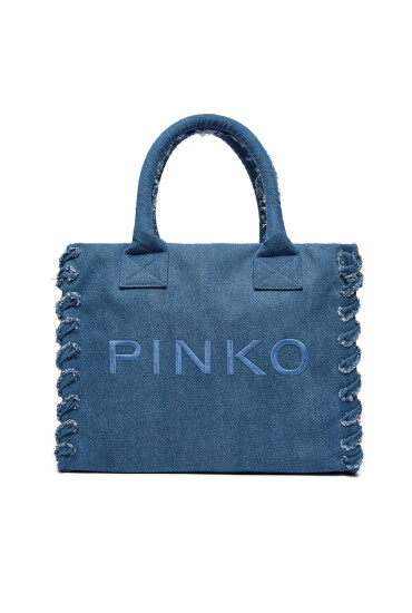 Pinko Дамска чанта Beach Shopping PE 24 PLTT 100782 A1WT Тъмносин - Mera.bg