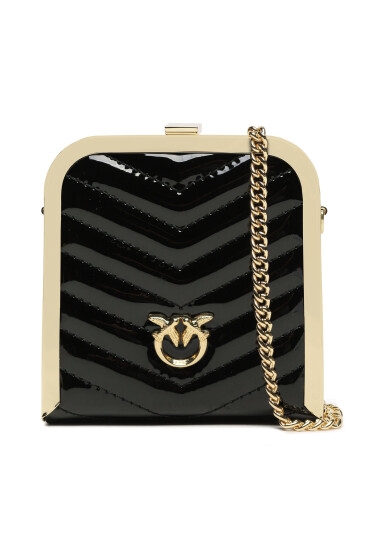Pinko Дамска чанта Box Clutch AI 23-24 PLTT101514 A15B Черен - Mera.bg