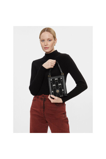 Pinko Дамска чанта Box Micro Vertical Shopper AI 23-24 PLTT 101532 A10S Nero/Bianco ZZ2Q - Mera.bg
