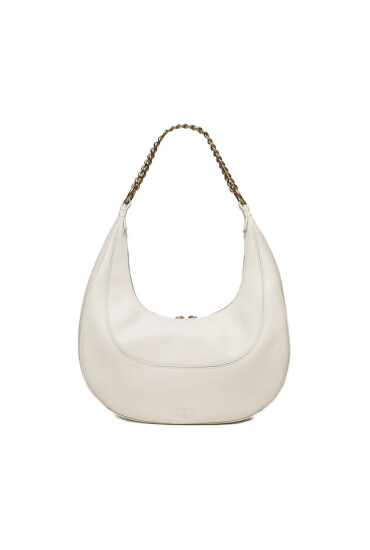 PINKO Дамска чанта Brioche Hobo Classic . AI 23-24 PLTT 101526 A0Q0 Бял - Mera.bg
