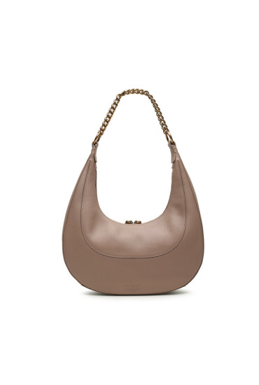 Pinko Дамска чанта Brioche Hobo Classic AI 23-24 PLTT 101526 A0QO Biscotto Zenzero/Antique Gold D01Q - Mera.bg
