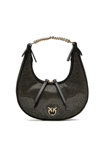 PINKO Дамска чанта Brioche Hobo Mini AI 23-24 PLTT 101433 A159 Черен - Mera.bg