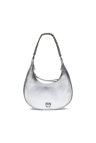 Pinko Дамска чанта Brioche Hobo Mini Al 23-24 PLTT 101433 A180 Argento/Old Silver ZZFO - Mera.bg