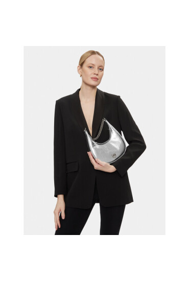 Pinko Дамска чанта Brioche Hobo Mini Al 23-24 PLTT 101433 A180 Argento/Old Silver ZZFO - Mera.bg