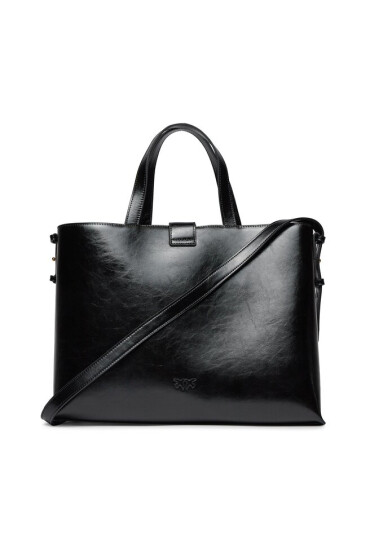 Pinko Дамска чанта Brioche Shopper AI 23-24 PLTT 101804 A106 Черен - Mera.bg