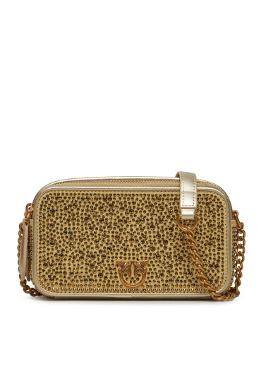 Pinko Дамска чанта Camera Case PE 24 PLTT 102810 A0EH Златист - Mera.bg
