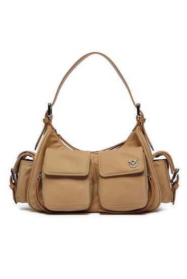 PINKO Дамска чанта Cargo Bag Classic Кафяв - Mera.bg