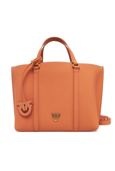 PINKO Дамска чанта Carrie Shopper Classic AI 24-25 PLTT 102833 Оранжев - Mera.bg