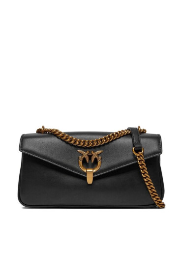 Pinko Дамска чанта Cupido Baguette 101750 A0Q0 Nero/Antique Gold Z99Q - Mera.bg