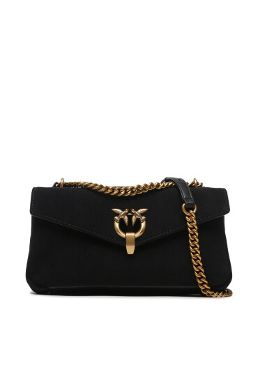 Pinko Дамска чанта Cupido Baguette AI 23-24 PLTT 101750 A0F6 Nero/Antique Gold Z99Q - Mera.bg