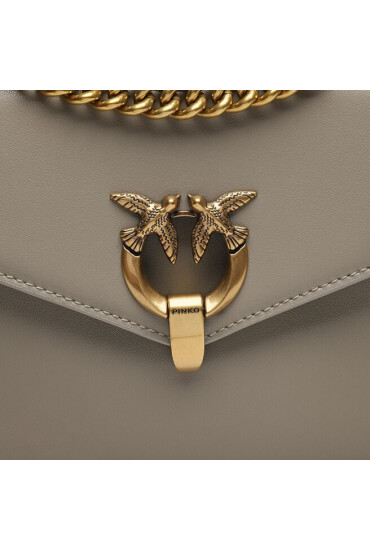 Pinko Дамска чанта Cupido Messenger Classic AI 23-24 PLTT 101512 A0QO Beige I68Q - Mera.bg