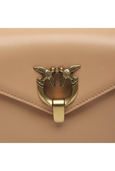Pinko Дамска чанта Cupido Messenger Mini . AI 23-24 PLTT 101749 A0Q0 Light Brow C71Q - Mera.bg