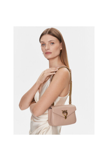 Pinko Дамска чанта Cupido Messenger Mini AI 23-24 PLTT 101749 A0QO Cipria O81Q - Mera.bg