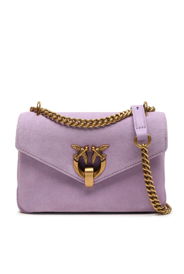 Pinko Дамска чанта Cupido Messenger Mini Suede AI 23-24 PCPL 101749 A0F6 Tulipano Viola Y48Q - Mera.bg