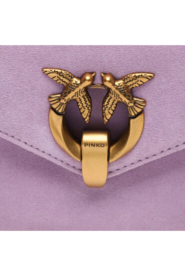Pinko Дамска чанта Cupido Messenger Mini Suede AI 23-24 PCPL 101749 A0F6 Tulipano Viola Y48Q - Mera.bg
