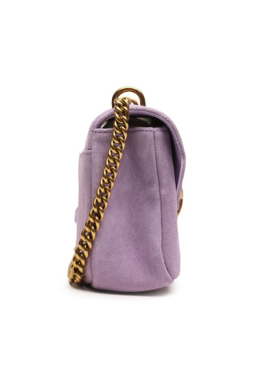 Pinko Дамска чанта Cupido Messenger Mini Suede AI 23-24 PCPL 101749 A0F6 Tulipano Viola Y48Q - Mera.bg