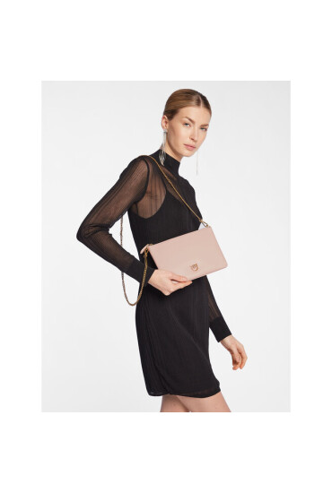 PINKO Дамска чанта Flat Classic PE 23 PCPL 100455 A0F1 Розов - Mera.bg