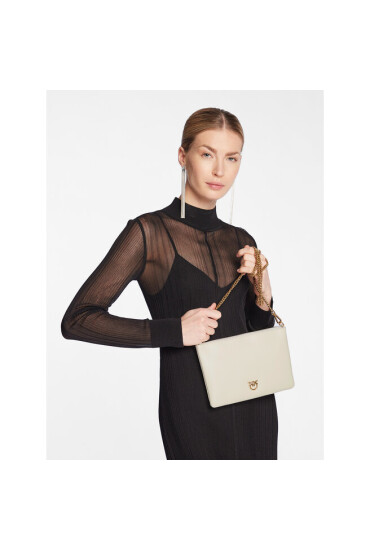 PINKO Дамска чанта Flat Classic PE 23 PCPL 100455 A0F1 Екрю - Mera.bg