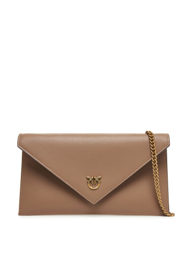 PINKO Дамска чанта Flat Purse Mini AI 25-26 PCPL 105347 A0F1 Кафяв - Mera.bg