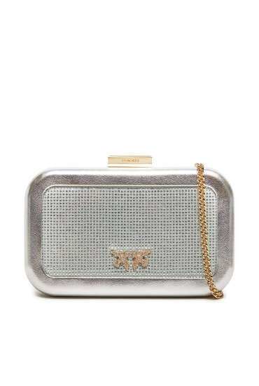 PINKO Дамска чанта Greta Box AI 24-25 PLTT 103515 A1WD Сребрист - Mera.bg