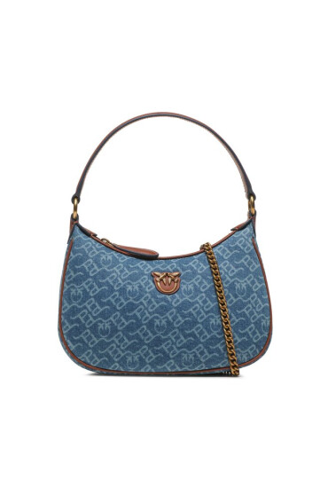 Pinko Дамска чанта Half Moon Mini AI 23-24 PLTT 101523 A138 Bianco/Blu ZG4Q - Mera.bg