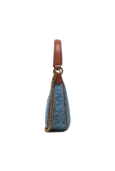 Pinko Дамска чанта Half Moon Mini AI 23-24 PLTT 101523 A138 Bianco/Blu ZG4Q - Mera.bg