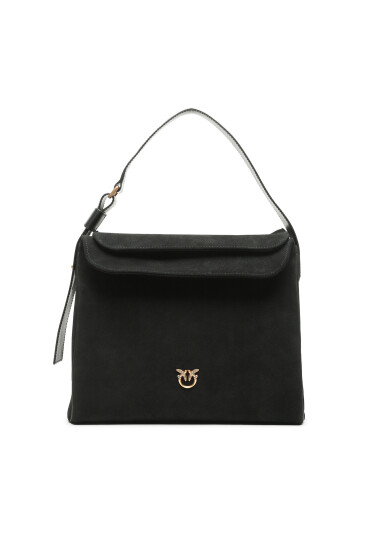 Pinko Дамска чанта Leaf Hobo Big AI 23-24 PLTT 101705 A0F6 Nero/Antique Gold Z99Q - Mera.bg
