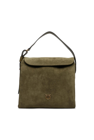 Pinko Дамска чанта Leaf Hobo Big AI 23-24 PLTT 101705 AF6 Зелен - Mera.bg
