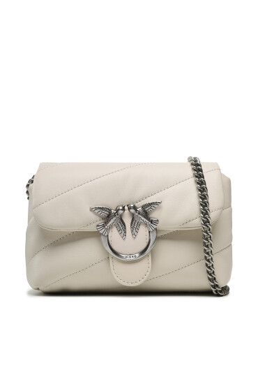 PINKO Дамска чанта Love Baby Puff C PE 23 PLTT 100040 A0F2 Бял - Mera.bg