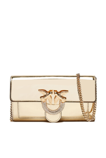 PINKO Дамска чанта Love One Wallet C AI 24-25 PLTT 100062 A1JD Златист - Mera.bg