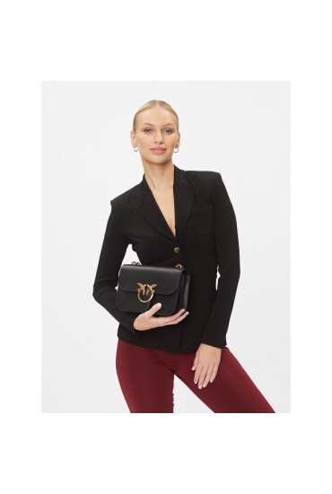 Pinko Дамска чанта Love Bell Classic AI 23-24 PLTT 100046 A14P Nero/Antique Gold Z99Q - Mera.bg