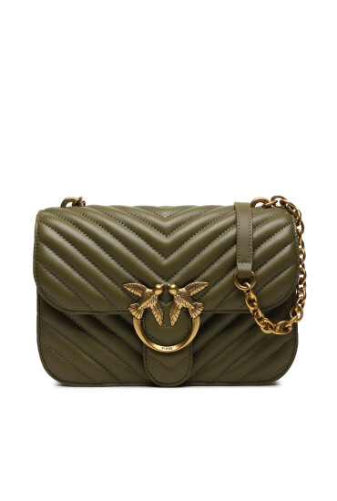 Pinko Дамска чанта Love Bell Classic AI 23-24 PLTT 100046 A14Q Каки - Mera.bg