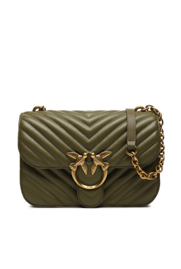 Pinko Дамска чанта Love Bell Classic AI 23-24 PLTT 100046 A14Q Каки - Mera.bg