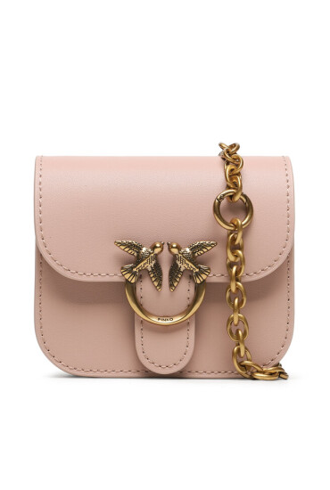 Pinko Дамска чанта Love Bell Micro AI 23-24 PCPL 100049 A14P Cipria O81Q - Mera.bg