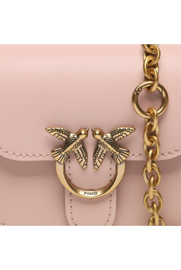 Pinko Дамска чанта Love Bell Micro AI 23-24 PCPL 100049 A14P Cipria O81Q - Mera.bg