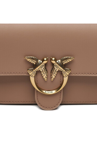Pinko Дамска чанта Love Bell Mini AI 23-24 PLTT 100048 A14P Beige D01Q - Mera.bg