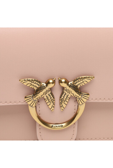 Pinko Дамска чанта Love Bell Mini AI 23-24 PLTT 100048 A14P Cipria O81Q - Mera.bg