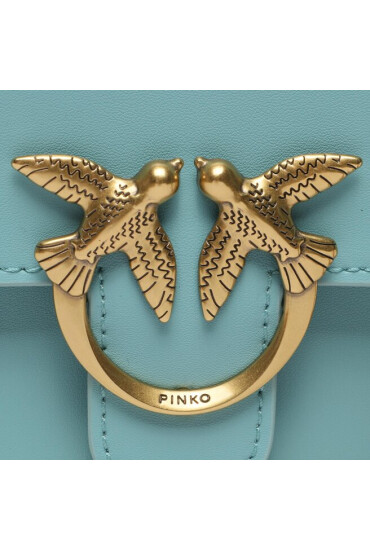 Pinko Дамска чанта Love Bell Mini AI 23-24 PLTT 100048 A14P Light Blue E52Q - Mera.bg