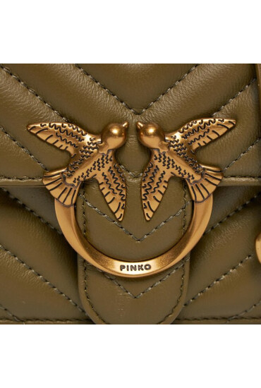 Pinko Дамска чанта Love Bell Mini AI 23-24 PLTT 100048 A14Q Verde Abet V62Q - Mera.bg