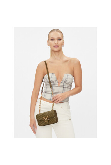 Pinko Дамска чанта Love Bell Mini AI 23-24 PLTT 100048 A14Q Verde Abet V62Q - Mera.bg