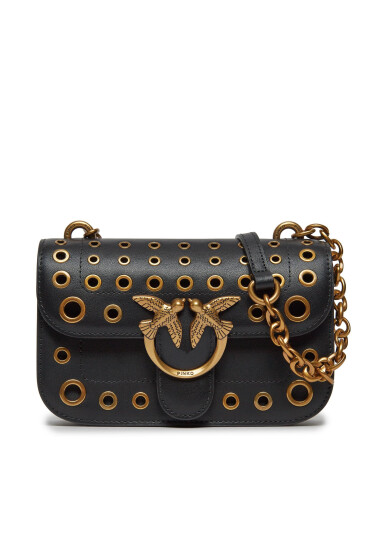 Pinko Дамска чанта Love Bell Mini AI 23-24 PLTT 100048 A17M Черен - Mera.bg