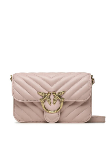 Pinko Дамска чанта Love Bell Mini PE 23 PLTT 100048 A0GK Pink/Dusty Pink/Antique Gold O81Q - Mera.bg
