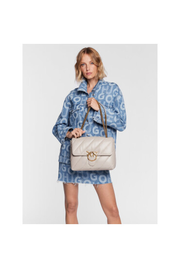Pinko Дамска чанта Love Big Puff Cl PE 23 PLTT 100037 A0F2 Grey I30Q - Mera.bg