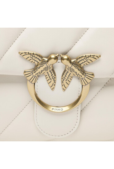 PINKO Дамска чанта Love Big Puff Cl. PE 23 PLTT 100037 A0F2 Екрю - Mera.bg