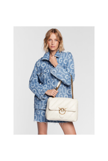 PINKO Дамска чанта Love Big Puff Cl. PE 23 PLTT 100037 A0F2 Екрю - Mera.bg