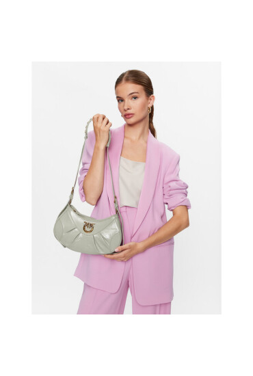 PINKO Дамска чанта Love Bon Bon Crossbody Mini PE 23 PLTT 101210 A0F4 Сив - Mera.bg